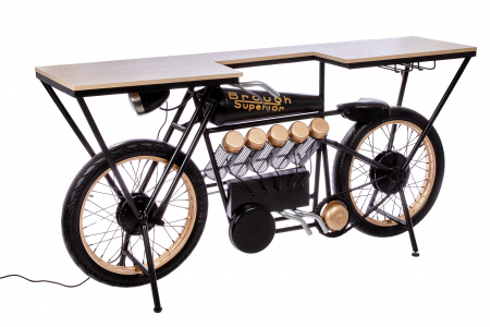 Mese de bar - Masuta Motor bike, metal, multicolor, 183x89x43 cm