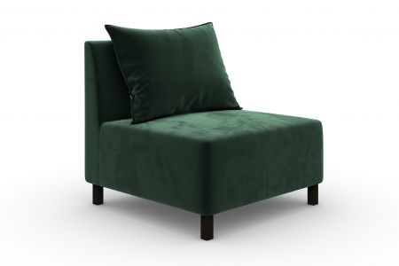 Canapele - Modul de mijloc Tina, Verde inchis, 105x82x88 cm