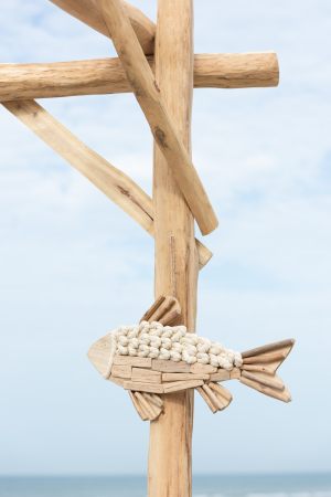 Clopotei de vant si ghirlande - Obiect decorativ, FISH, L