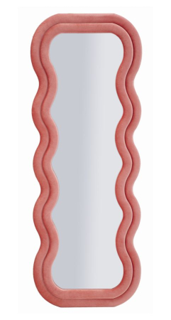 Oglinzi - Oglinda de perete Emily roz 60x6x160 cm (dimensiunea oglinzii 42x144 cm)