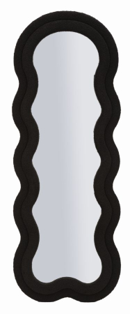 Oglinzi - Oglinda de perete neagra, Teddy 60x4x160 cm (dimensiunea oglinzii 39x137 cm)