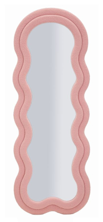 Oglinzi - Oglinda de perete roz, Teddy 60x4x160 cm (dimensiunea oglinzii 39x137 cm)