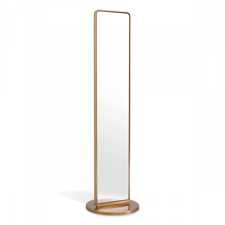 Oglinzi - Oglindă de podea Novo finisaj alamă, Dims: Ø 55 | H. 200 (CM)