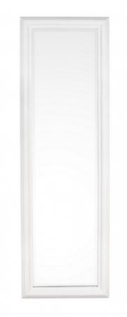 Oglinzi - Oglinda dreptunghiulara Sanzio, Rama din lemn, Alb, 42x3x132 cm