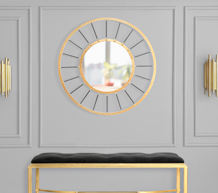 Oglinzi - Oglinda GLAM DARK CM Ø 81X6,5 (oglinda CM Ø 41,5), Mauro Ferretti