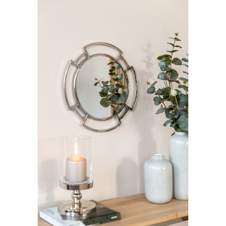 Oglinzi - Oglinda Hommage, inox, argintiu, 40 cm