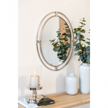 Oglinzi - JUSTINE, Oglinda, oţel inoxidabil,60x45 cm