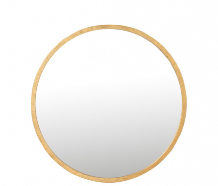 Oglinzi - Oglinda Mona, Metal, Auriu, 40x40x2 cm