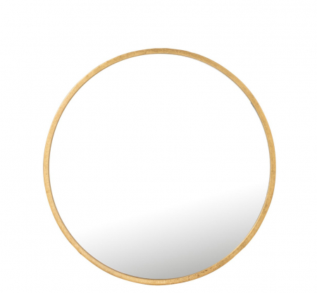 Oglinzi - Oglinda Mona, Metal, Auriu, 50x2x50 cm