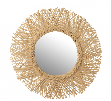Oglinzi - Oglinda Tress, Bambus, Natural, 60x5x60 cm
