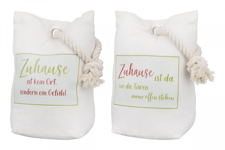 Opritoare pentru usa - Opritor de ușă din pânză Zuhause Set 2