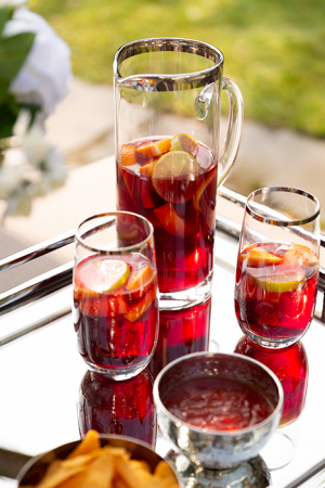 Pahare - Pahar Platinum, Sticla/Décor platinat, Argintiu/Transparent, 14 cm