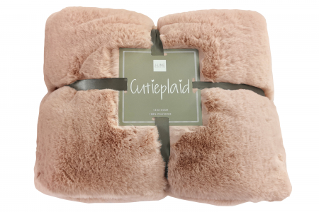 Paturi si cuverturi - Patura Cutie, Fibre textile, Roz, 180x130x0.5 cm