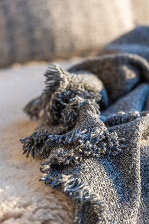 Paturi si cuverturi - Patura plaid, Textil, Albastru, 130x170x0.5