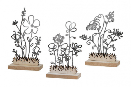 Clopotei de vant si ghirlande - Pendant MDF/Metal Set 3