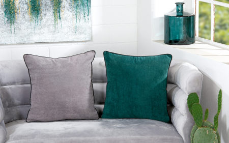 Perne si fete de perne - Perna Modesto, Panza, Gri, 45x45x15 cm