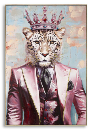 Decoratiuni de perete - Pictură pe pânză KING -b- ramă inclusă 82x4,5x122