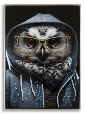 Decoratiuni de perete - Pictură pe pânză lăcuită, EDVY ramă inclusă 53x3x73 cm