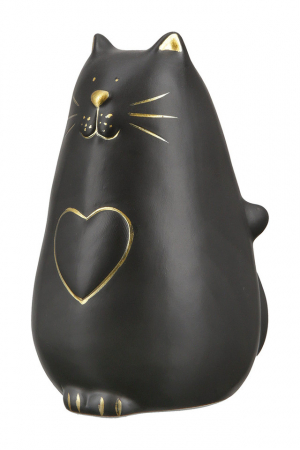 Animale - Pisică din ceramică Kitty cu inima