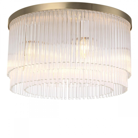 Lustre - Plafoniera Hector cu finisaj alamă, Dims: Ø 45 | H. 25 (CM)