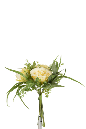 Plante artificiale si uscate - Planta, Material sintetic, Galben, 27x11.5x34