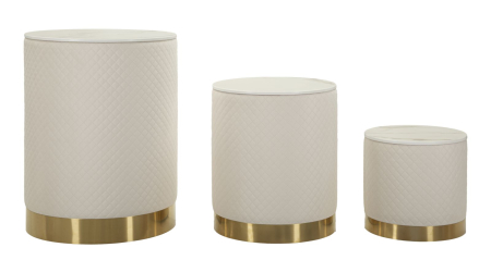 Postamente - Postament cu depozitare, set de 3 piese, ø 60x80-50x60-40x40 cm