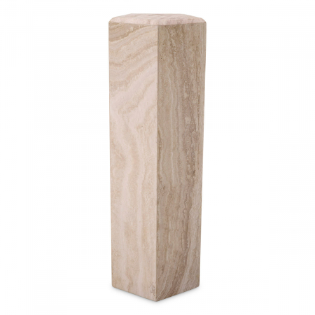 Postamente - Postament Cuneo L travertin, Dims: L. 31 | W. 31 | H. 99 (CM)