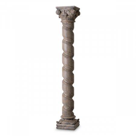 Postament Veneto finisaj antic, Dims: W. 35 | D. 35 | H. 220 (CM)