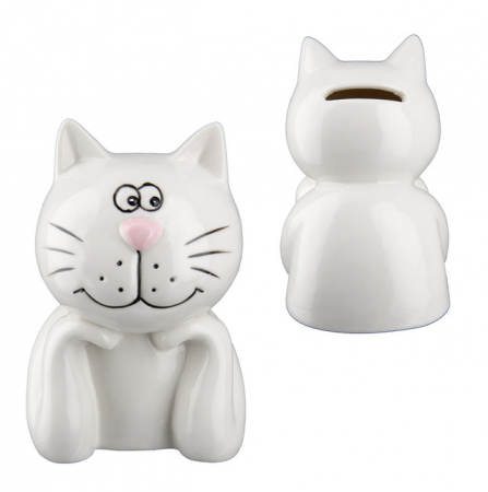 Animale - Pusculita din porțelan Pisica Mietze