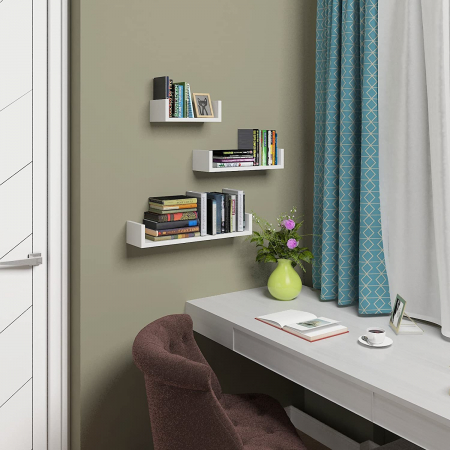 Polite si rafturi - Raft MDF, SONGMICS, 60x15x10cm