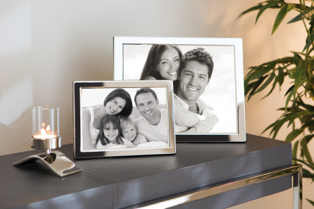 Rame foto - Rama foto Classic, Sticla/Placat cu argint/Zinc, Argintiu, 23.40x0.70x28.40 cm