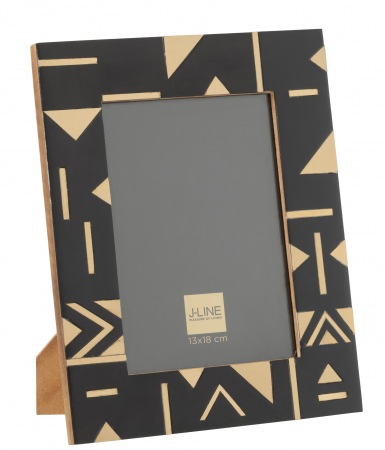 Rame foto - Rama foto Geometric, Lemn, Multicolor, 19x1.5x24 cm