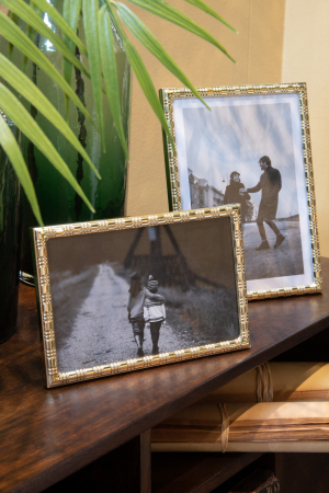 Rame foto - Rama foto Lines, Metal, Auriu, 13.5x1x18.5 cm