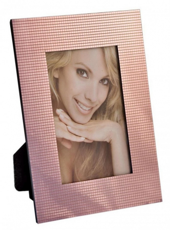 Rame foto - Rama foto, metal, roz, 8x13cm
