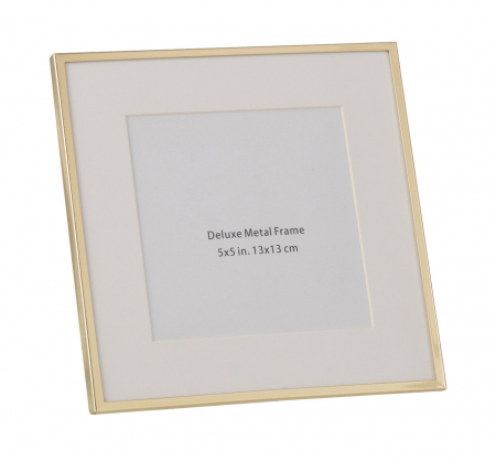Rame foto - Rama foto Passe Partout, Metal, Auriu, 13x1x13 cm
