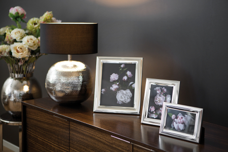 Rame foto - Rama foto Simon, Sticla/Metal/Placat cu argint, Argintiu, 32.20x2.20x27.10 cm