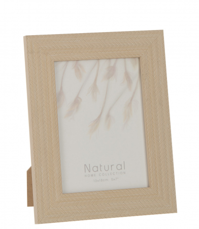 Rame foto - Rama foto Woven, Lemn, Bej, 19x1.5x24 cm
