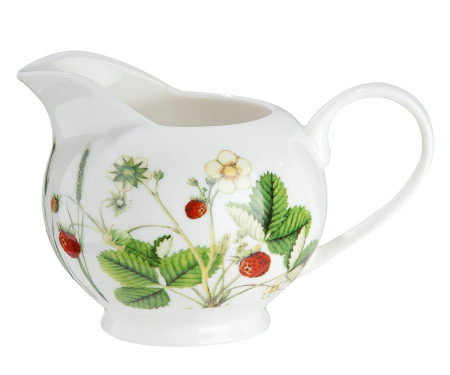 Recipient pentru lapte Wild Flowers, portelan, multicolor, 13.5x8.5x9 cm