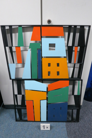 Decoratiuni de perete - Relief de perete, Martisse, Metal, multicolor, PU 2, 2 buc. asortate, L. 3 cm, L. 73 cm, H. 52 cm