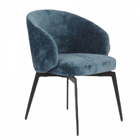 Scaune dining - Scaun, Amphara chenille, Albastru