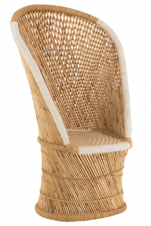 Scaune dining - Scaun Bamboo, Rattan/Bambus, Natural, 87x82x151 cm