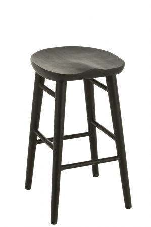 Mese de bar - Scaun Bar, Mika, Teak -Negru