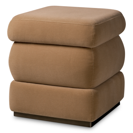 Scaune dining - Scaun Fifth cu finisaj bronz Morris Merinos, camel |W. 49 | D. 49 | H. 52 cm 