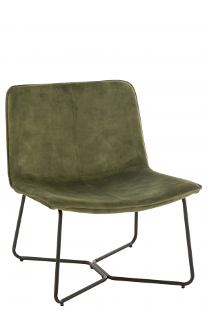Scaune dining - Scaun Isabel, Textil/Metal, Verde, 70.7x66.9x76.7 cm