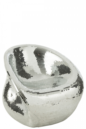 Scaune dining - Scaun Mirror, Rasina, Argintiu