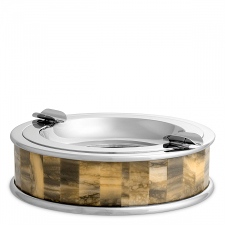 Accesorii - Scrumieră Bonham, finisaj nichel, Dims: Ø 20.5 | H. 6.5 (CM)