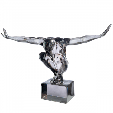 De colectie - Sculptură, Cliffhanger, Gris, Acrilic, gri, PU 1, L. 16 cm, L. 49 cm, H. 33,5 cm