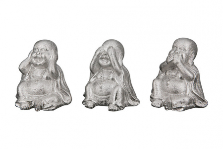 Oriental - Sculptură din porțelanLaughing Buddha Set 3