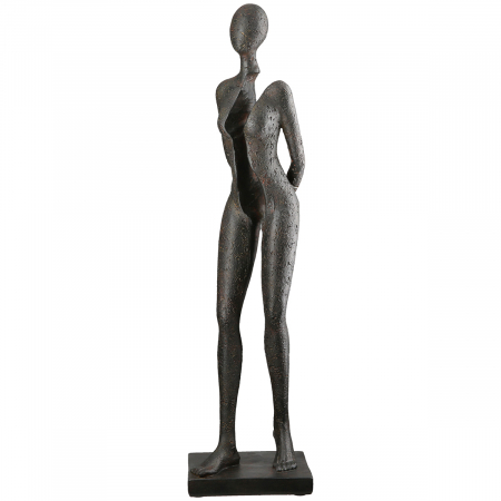Modern - Sculptură, Femeie, Rășină sintetică, antracit, PU 2, L. 12 cm, L. 13 cm, H 54 cm