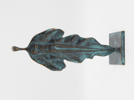 Figurine bronz - Sculptura frunza, Bronz, 35 x 11 x 14 cm